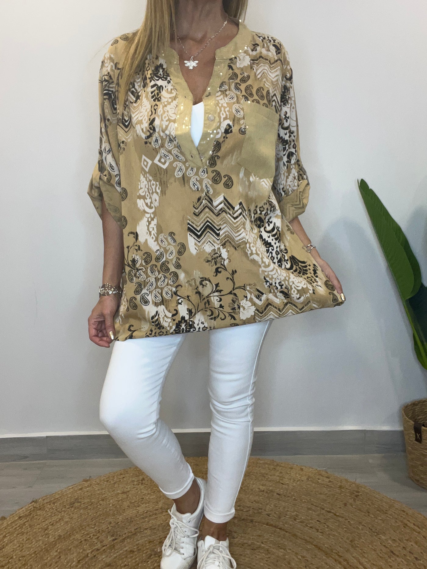 Blusa Chic Camel