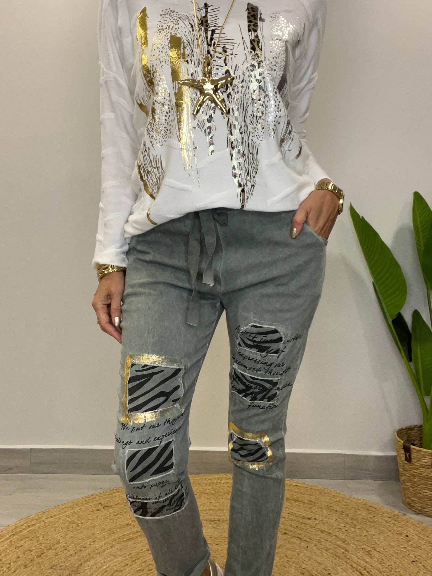 Jogger Italiano Art Verde