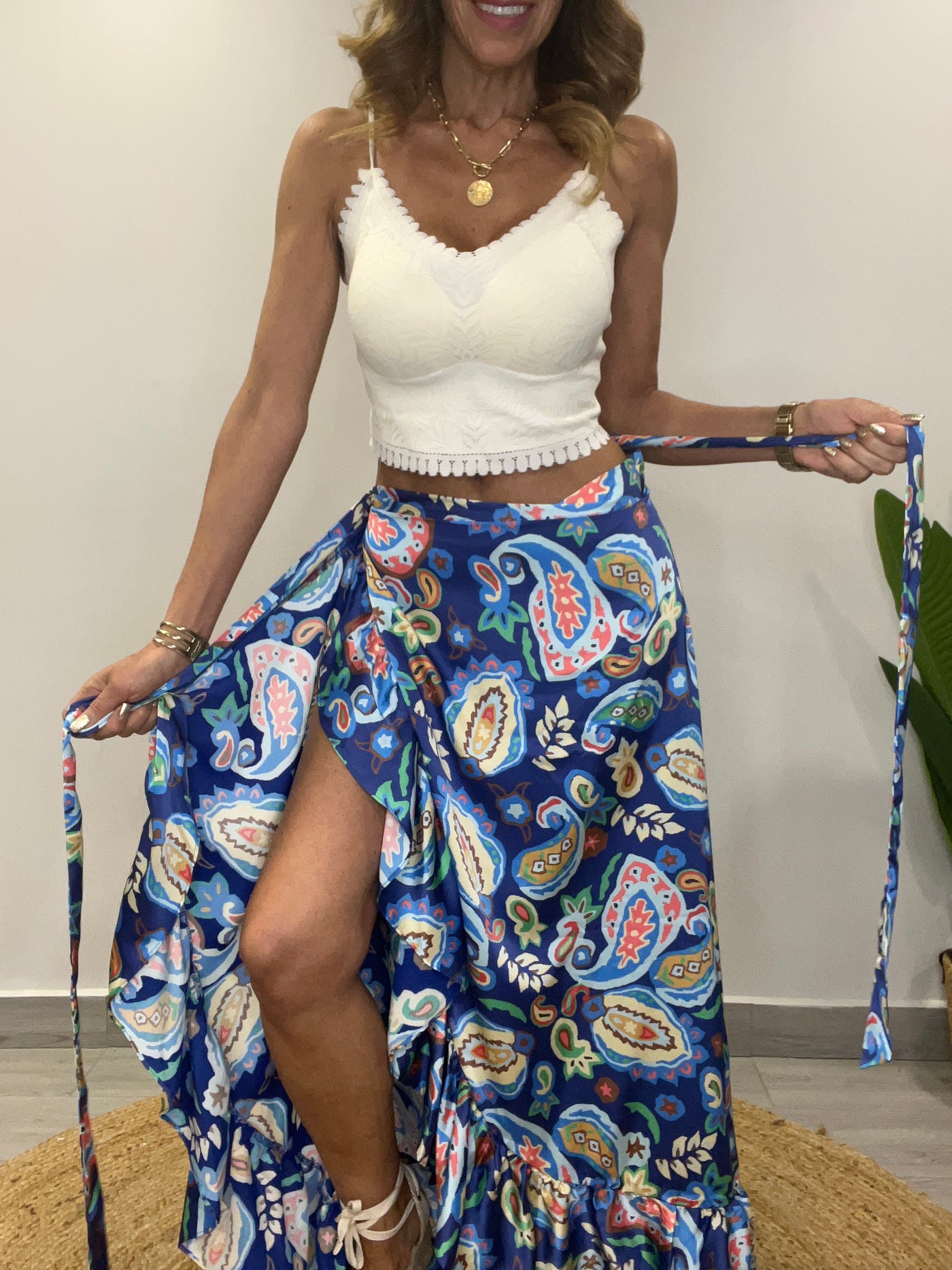 Falda Envolvente Azules