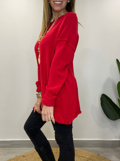 Sweater Bristol rojo