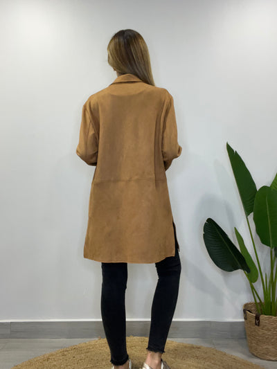 Blazer Gamuza Glass Camel