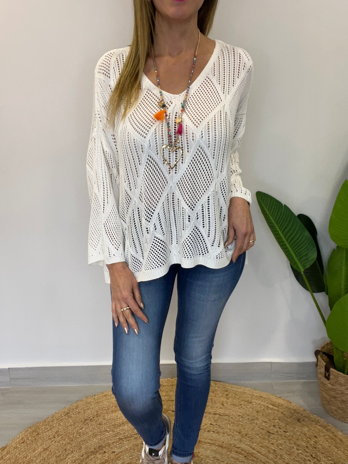 Sweater Hilo Génesis Crudo