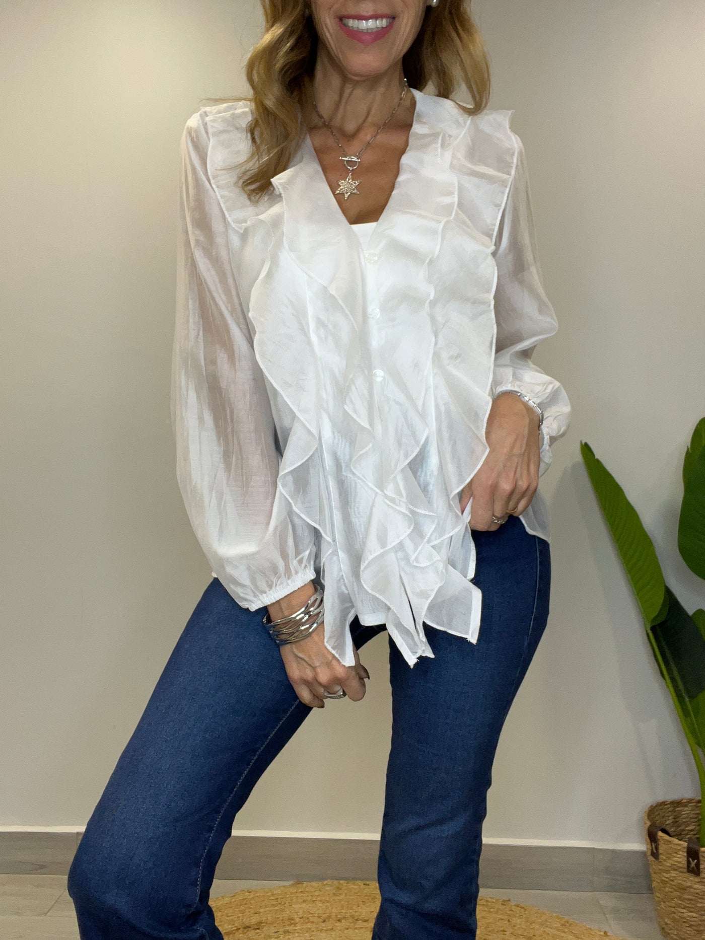 Blusa Gasa Satinada Ariel