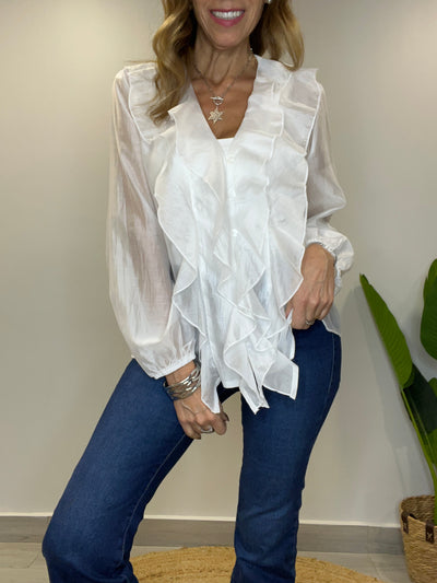 Blusa Gasa Satinada Ariel
