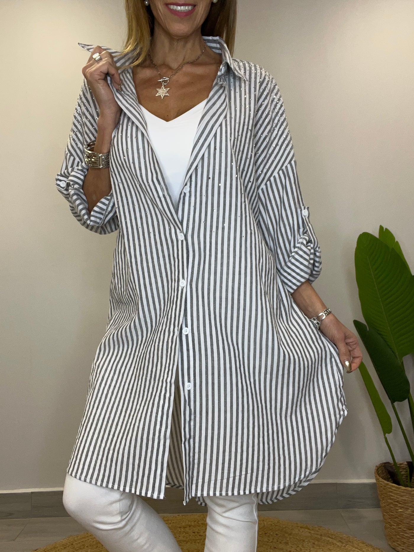 Camisola Rayas Negro