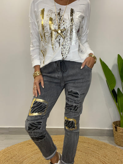 Jogger Italiano Art Gris
