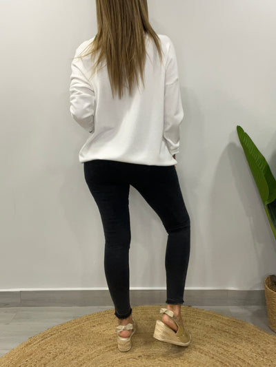 Sweater Fashion blanco