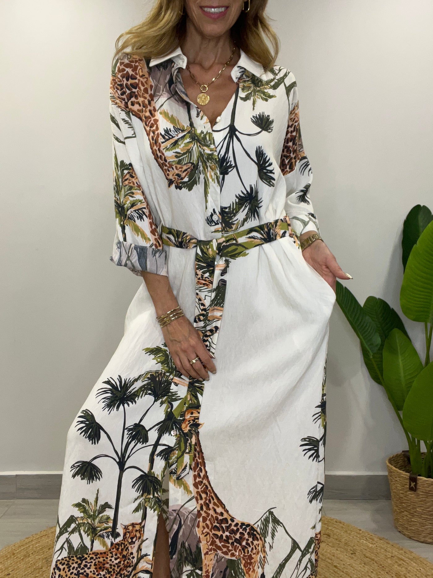 Vestido Camisero Amazonas crudo