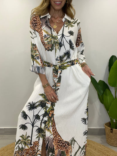 Vestido Camisero Amazonas crudo