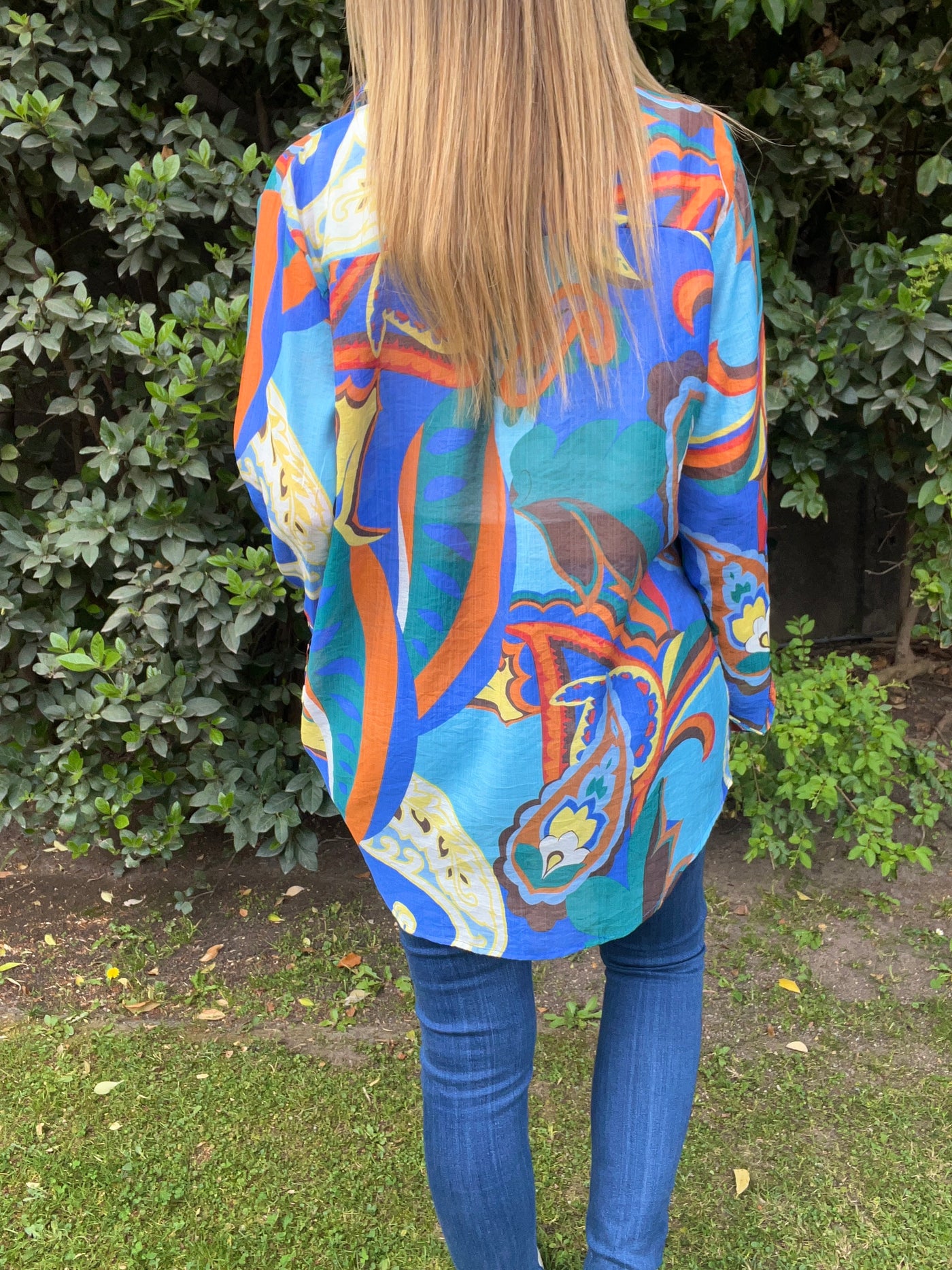 Blusa Gasa Vera Azulino