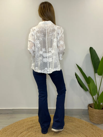 Blusa bordada Anette blanca