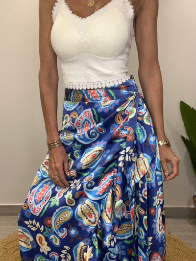 Falda Envolvente Azules