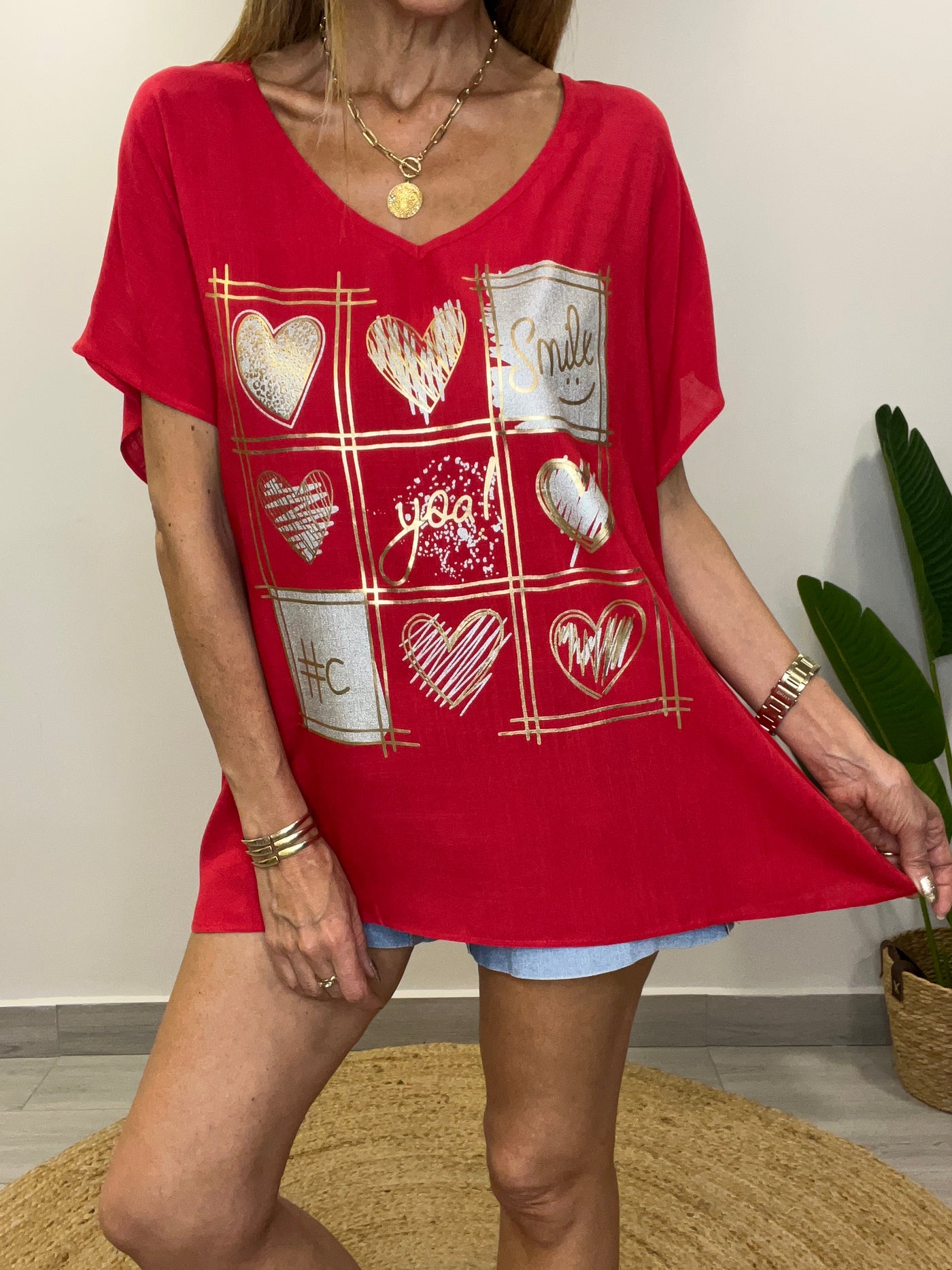 Blusa LoveDore Roja