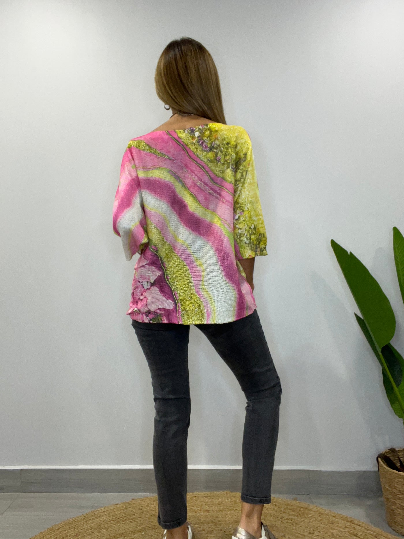 Polera Italiana Hilo Menorca fucsia