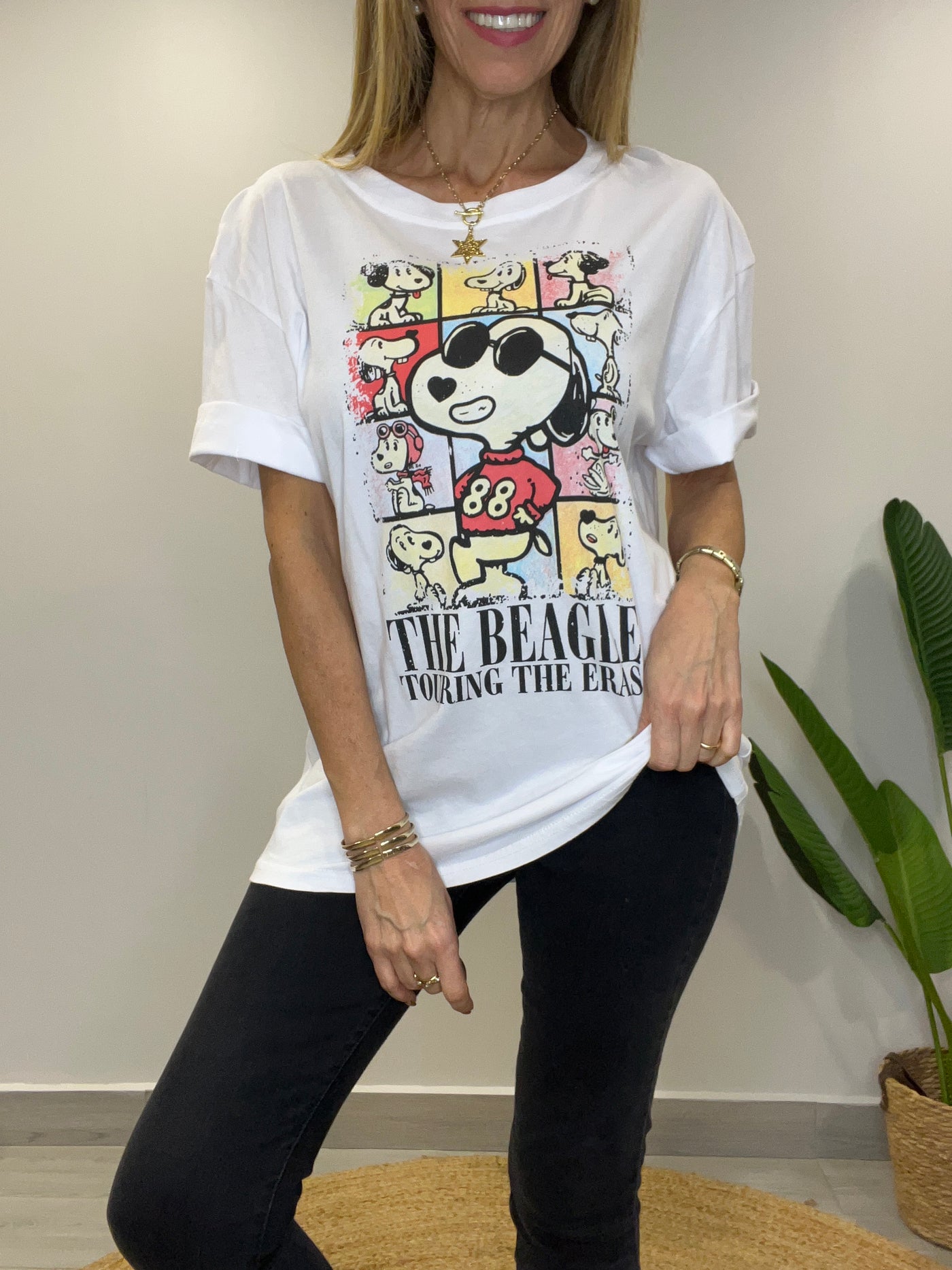 Polera Snoopy 88 Blanca