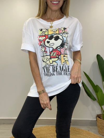 Polera Snoopy 88 Blanca