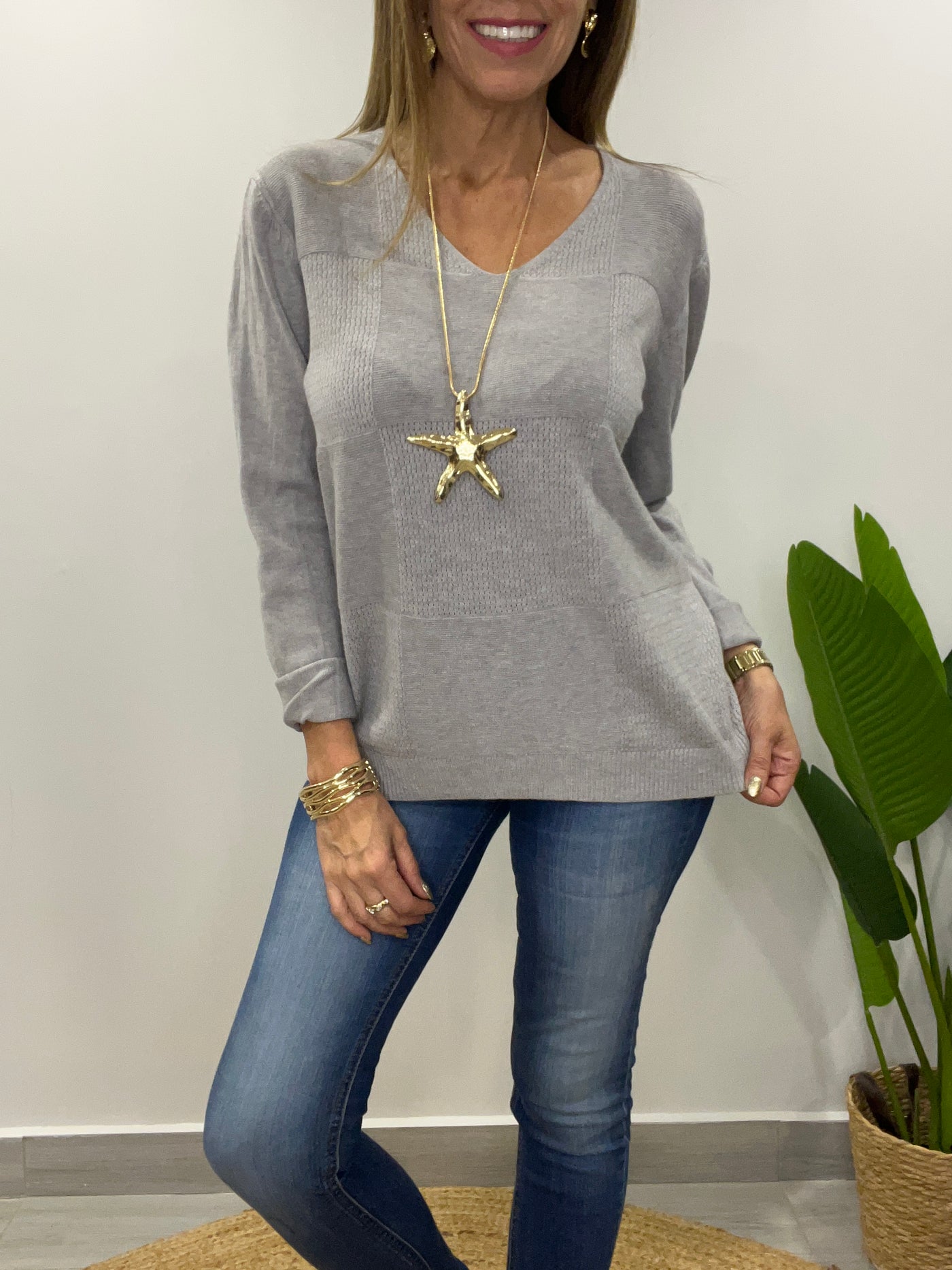 Sweater Deli gris