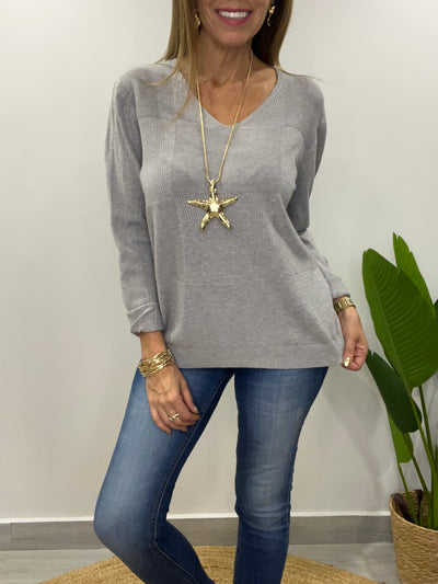 Sweater Deli gris