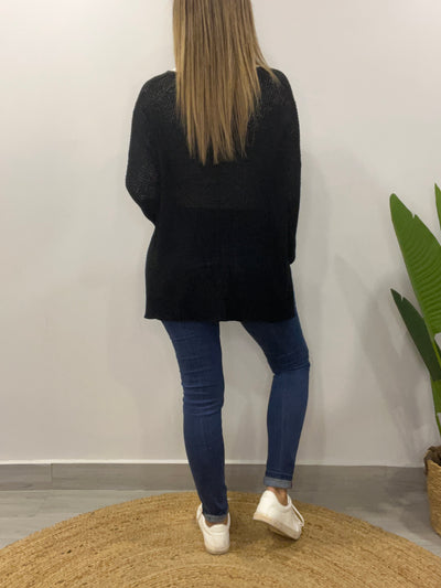 Sweater Hilo Mantua Negro