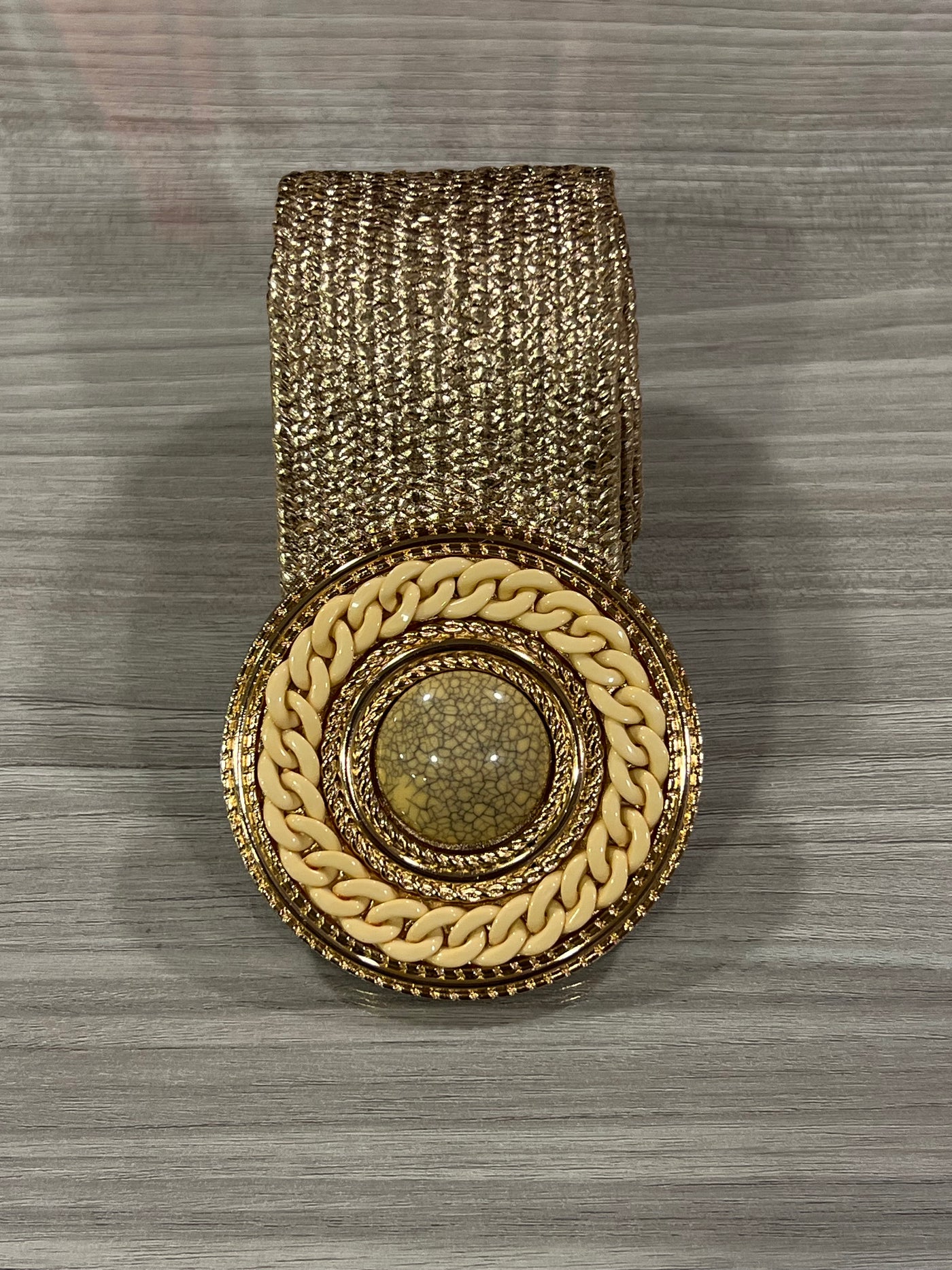 Cinturón Rafia Mundi dorado