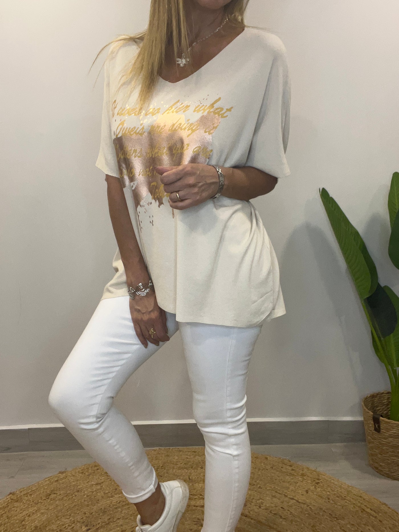 Polera Hilo Denver Crudo