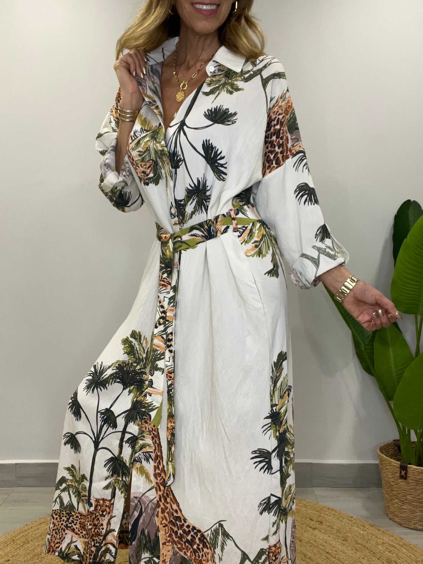 Vestido Camisero Amazonas crudo