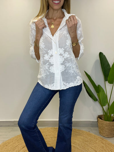 Blusa bordada Anette blanca