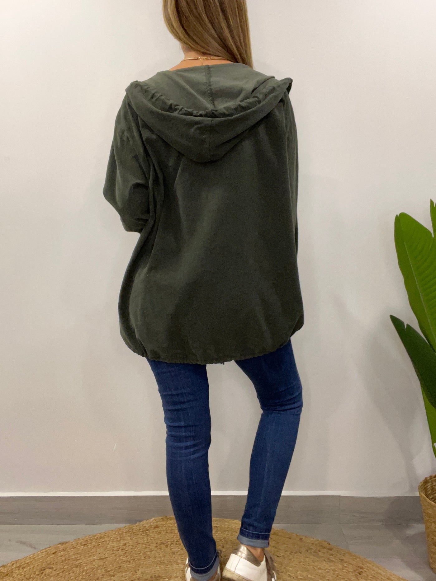 Cardigan Italiano Cotelina Verde
