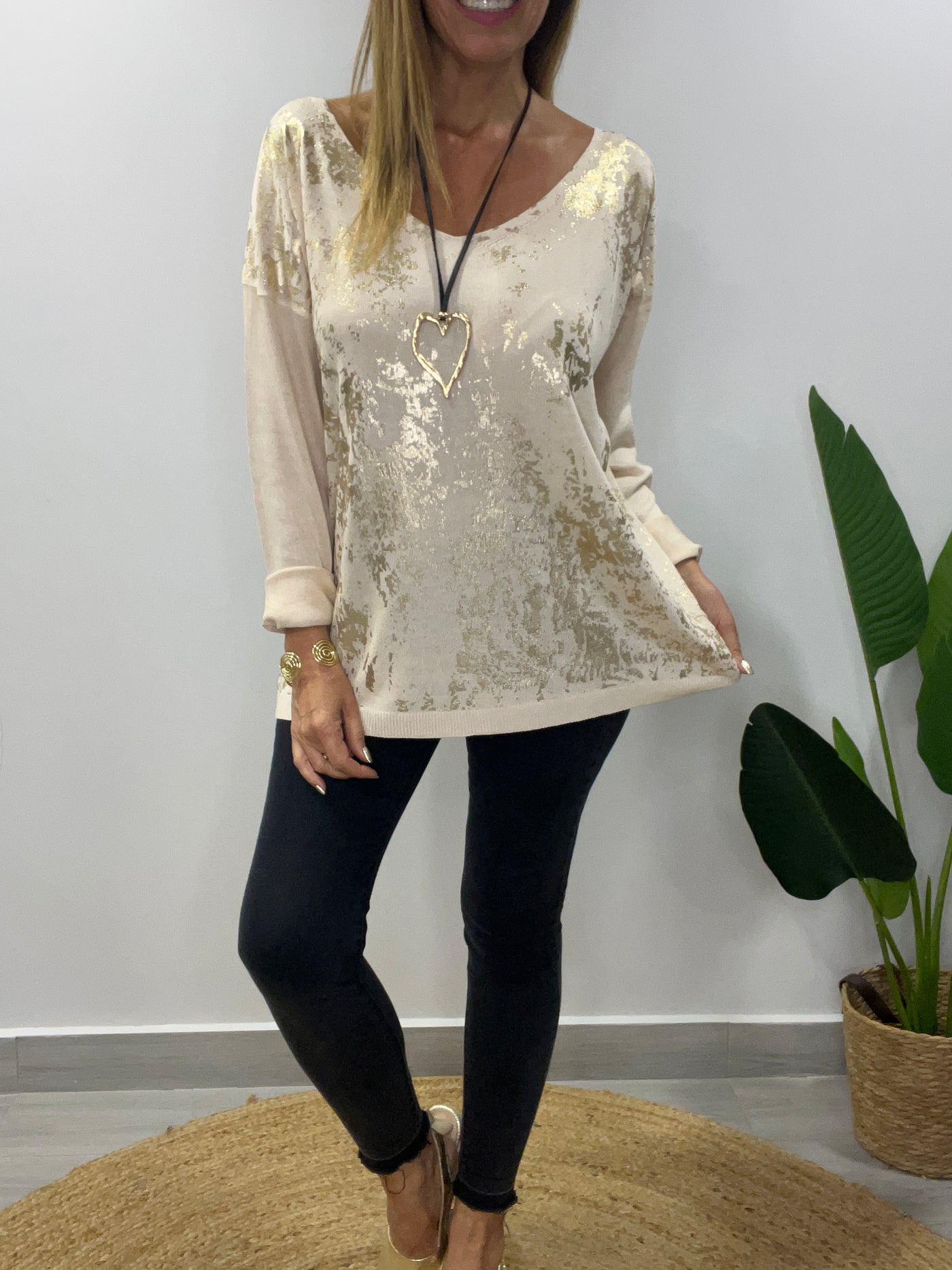 Sweater Hilo Milán Crudo