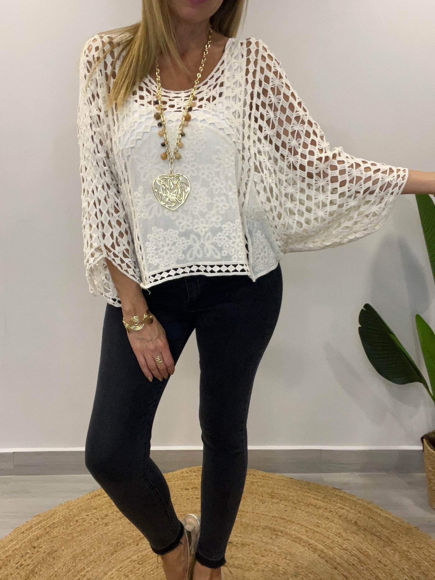 Sweater Hilo Santis Crema