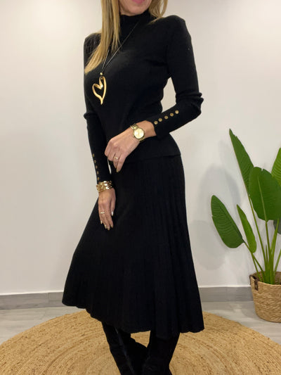 Falda Lanilla Cali negra