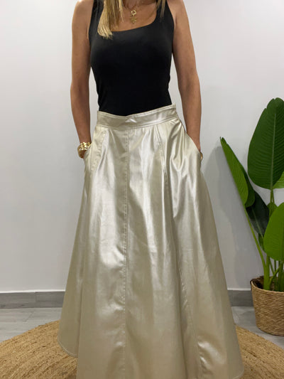 Falda Ecocuero Praga Doraplat
