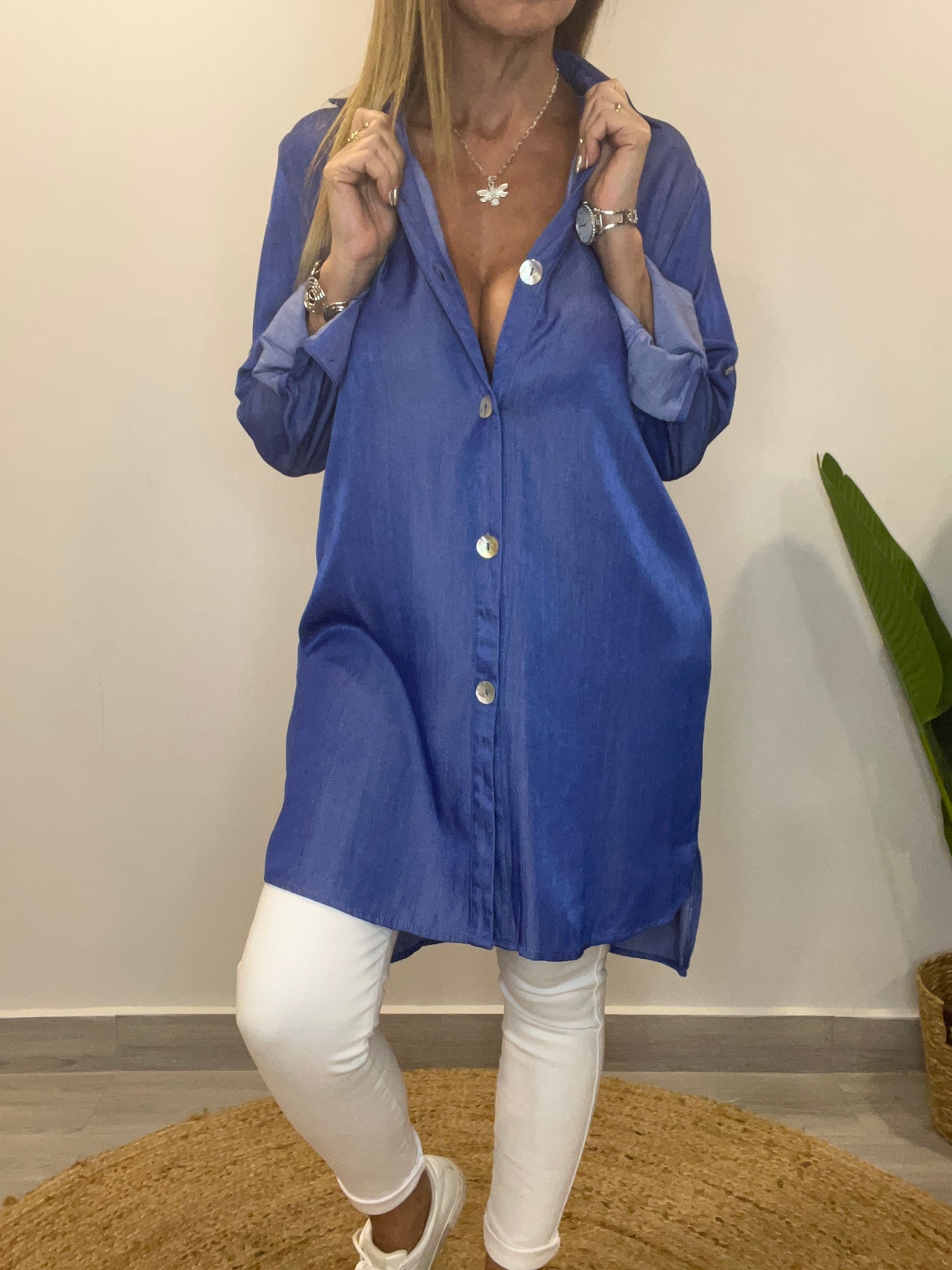 Camisola Pompeya Azul