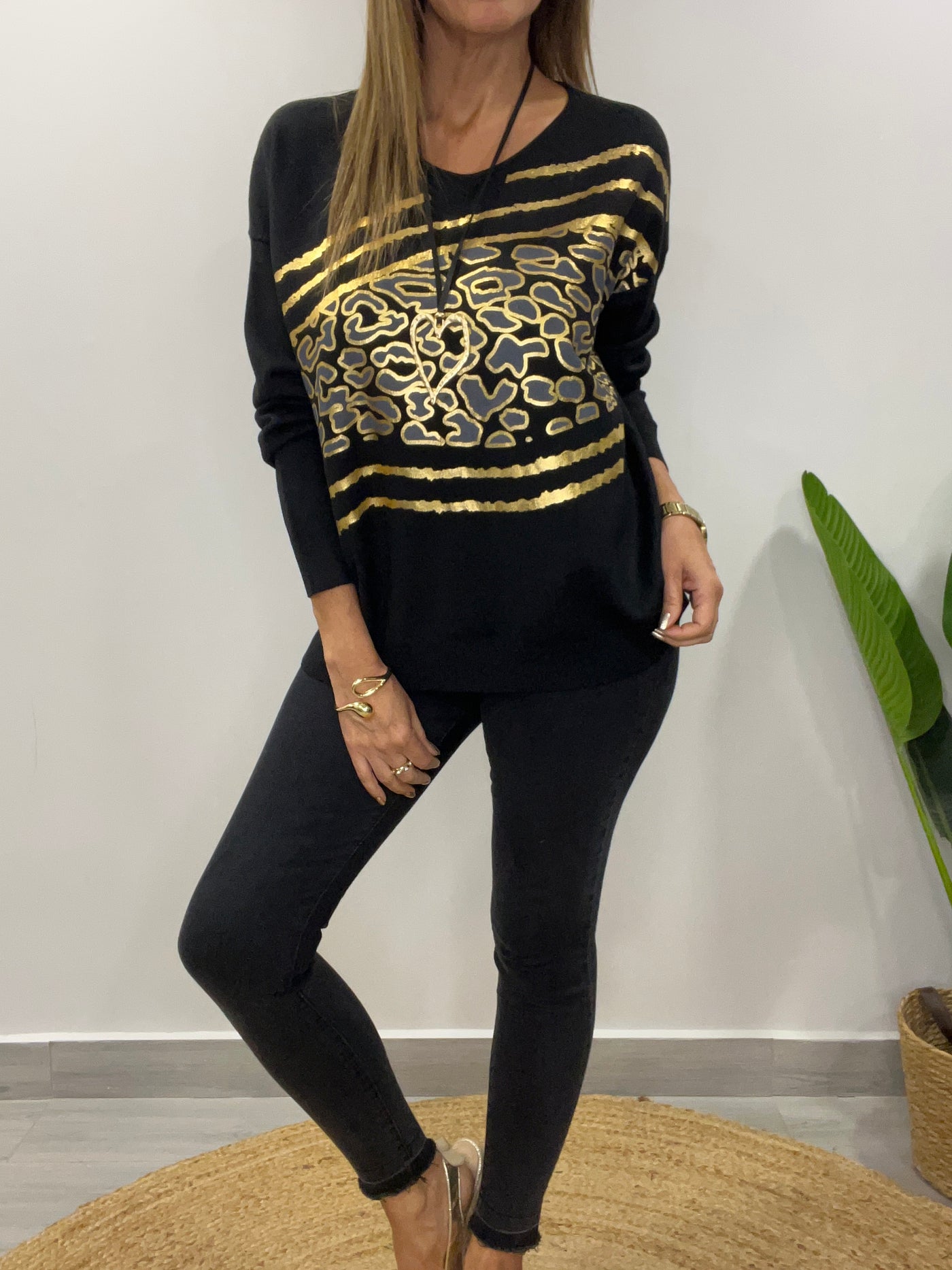Sweater Italiano Niza negro