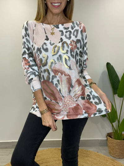 Sweater Hilo Camelia Café