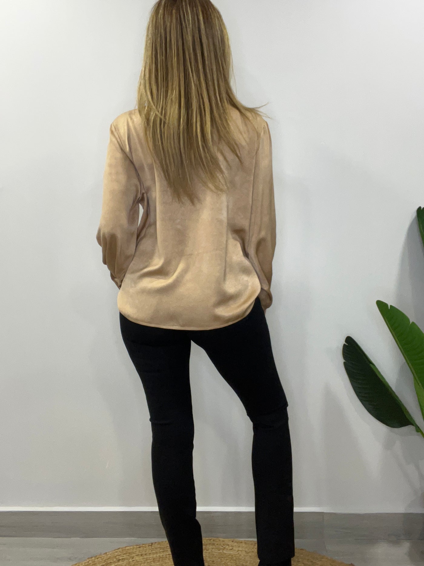 Blusa Viscoseda Amanda Camel