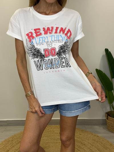 Polera Rewind Blanca