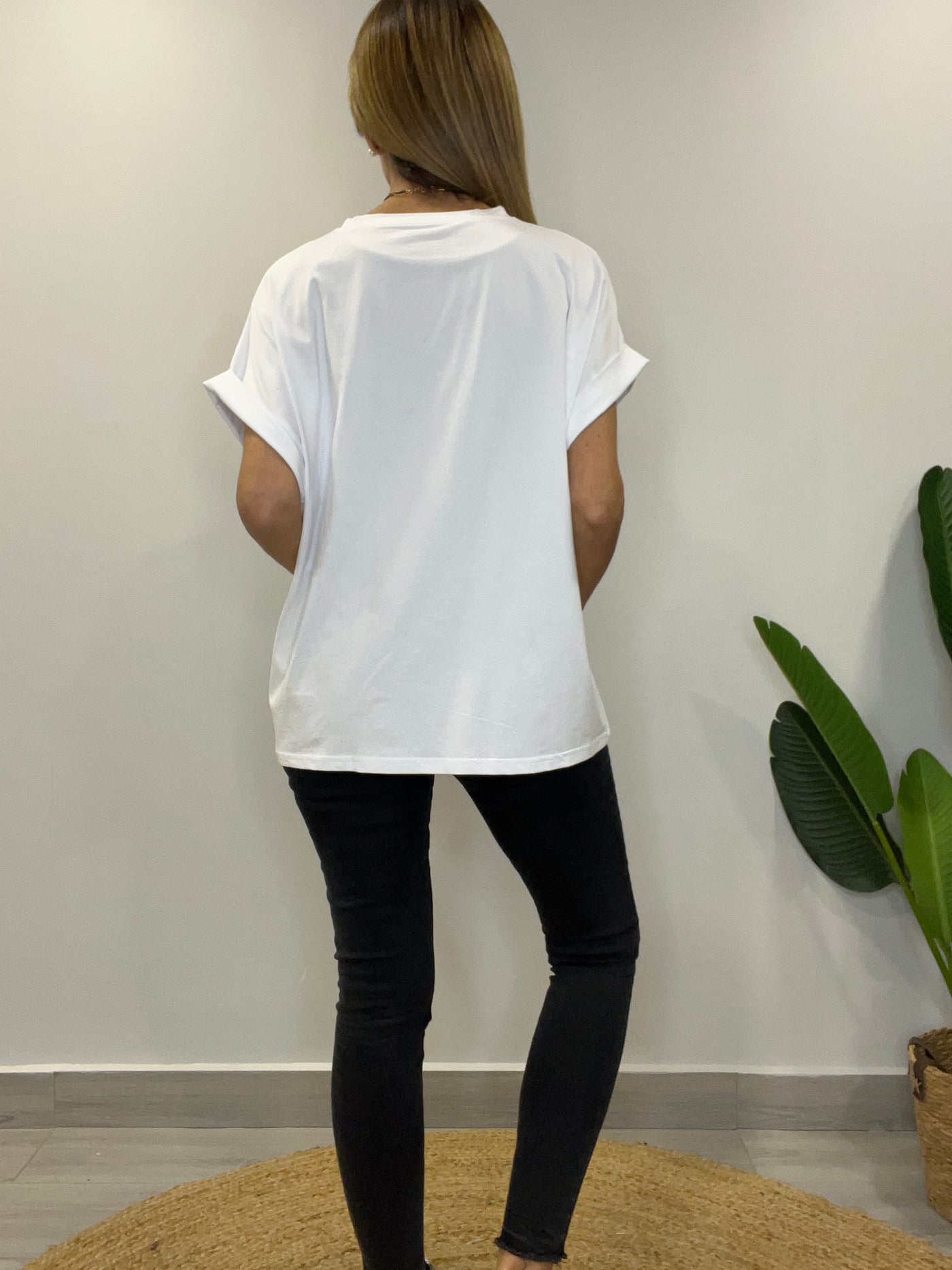 Polera Nudo Blanca