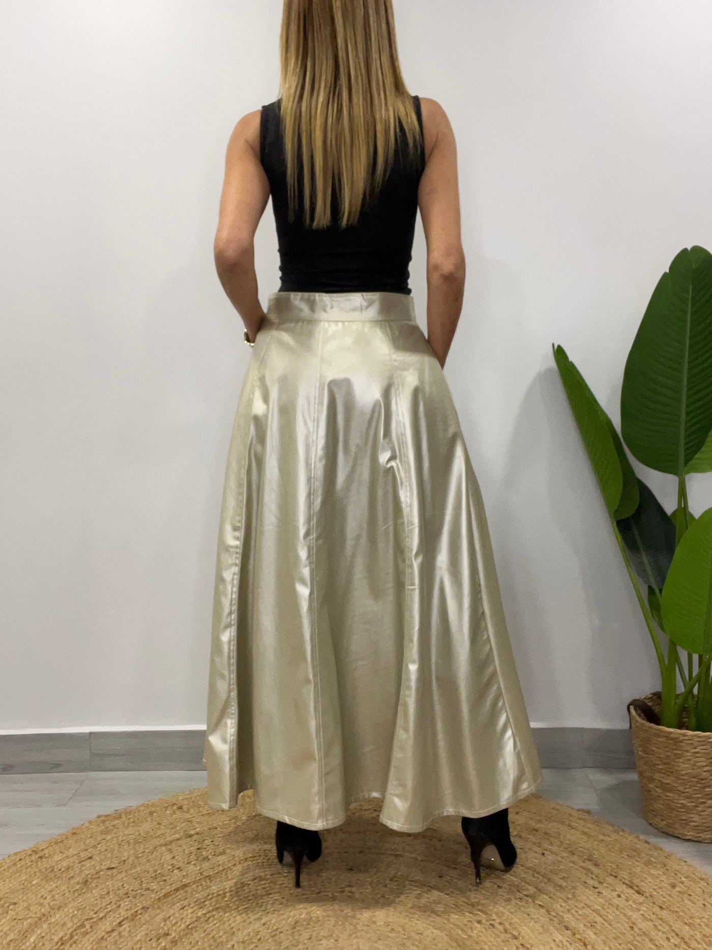 Falda Ecocuero Praga Doraplat