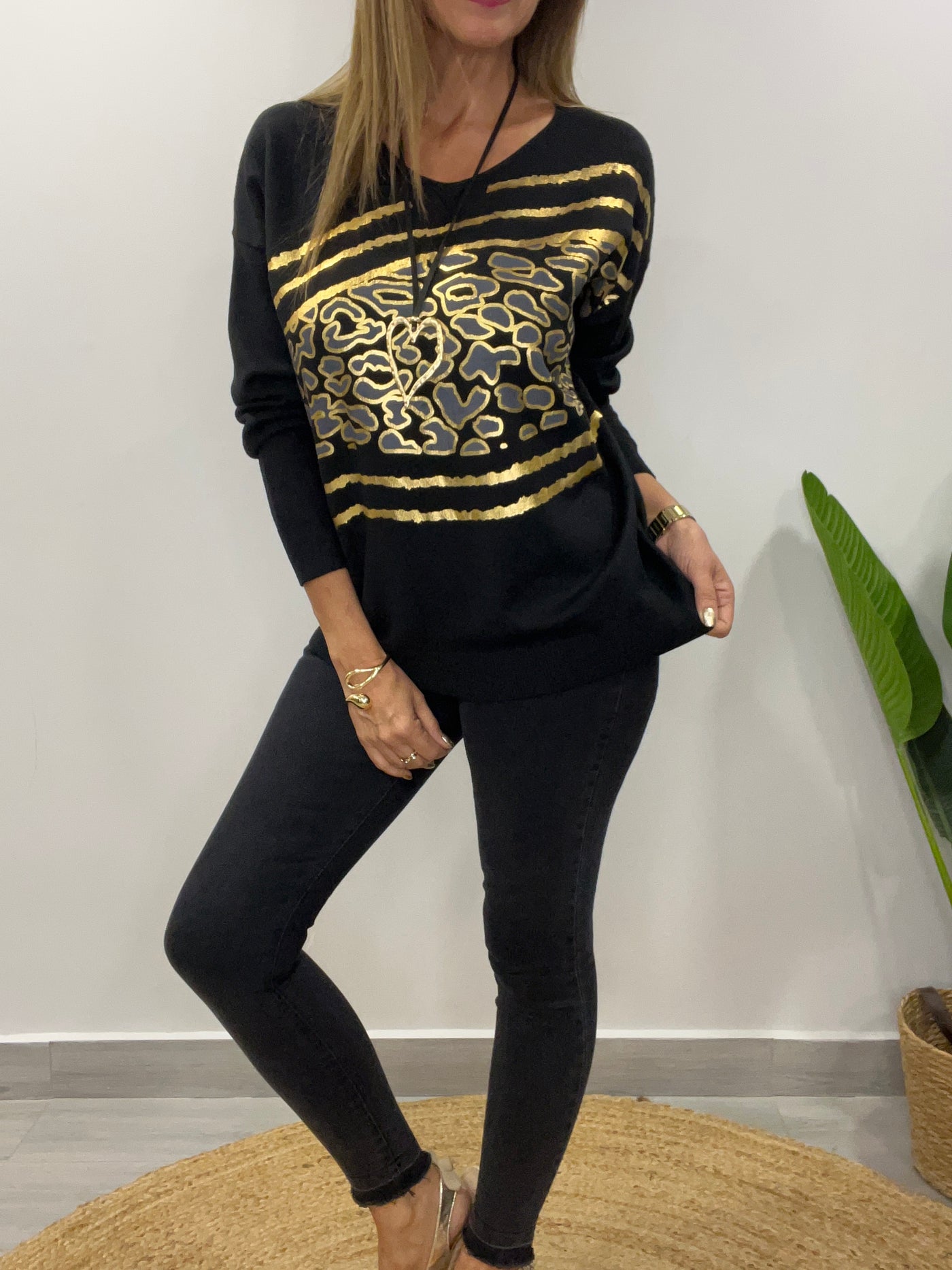 Sweater Italiano Niza negro