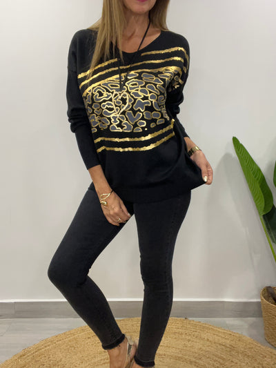 Sweater Italiano Niza negro