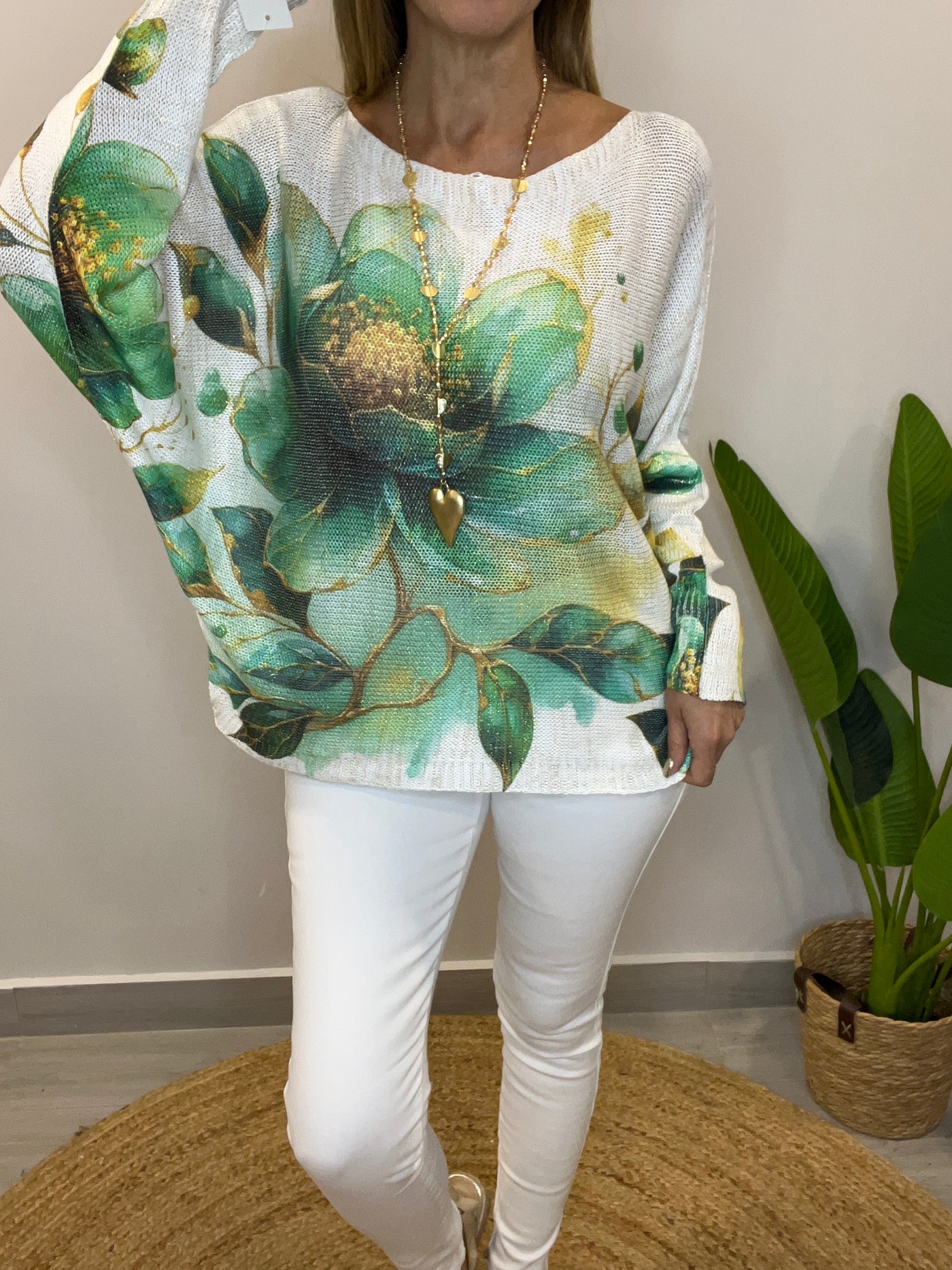 Sweater Italiano Hilo Alexa Verde