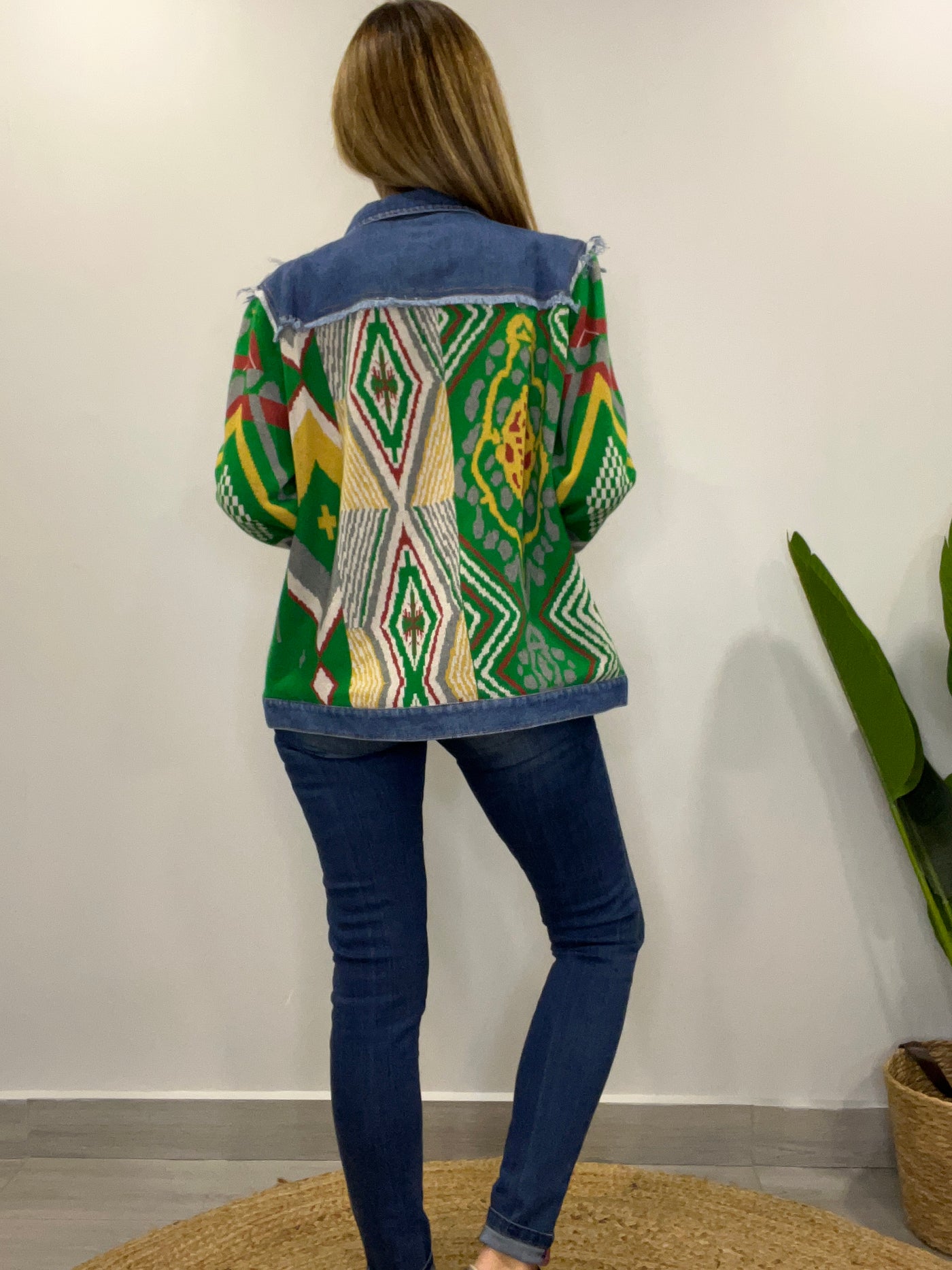 Chaqueta tejida Sinigual verde
