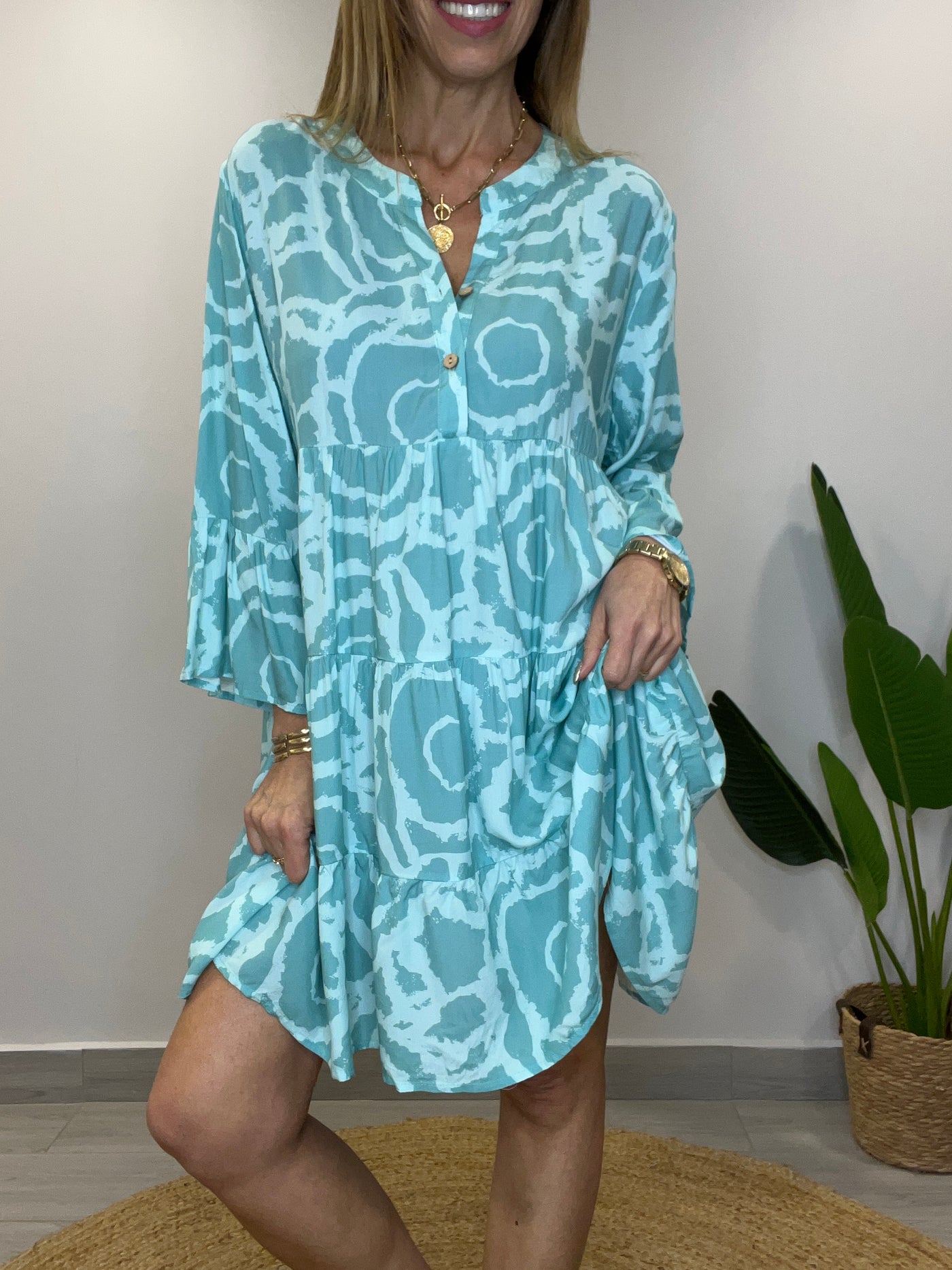 Vestido cancún Agua Marina