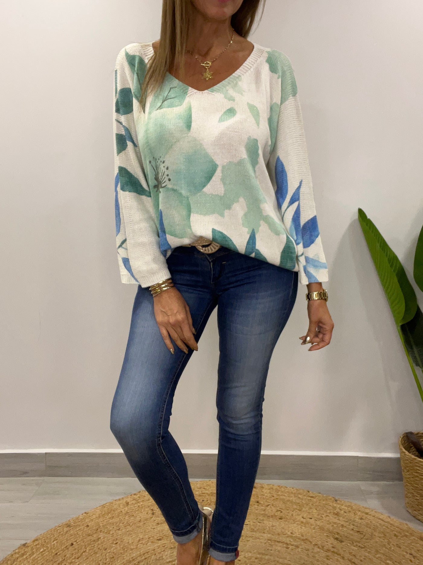 Sweater Italiano Hilo Bella verde