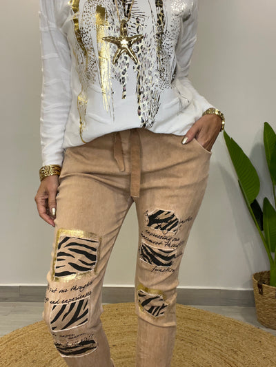 Jogger Italiano Art Camel