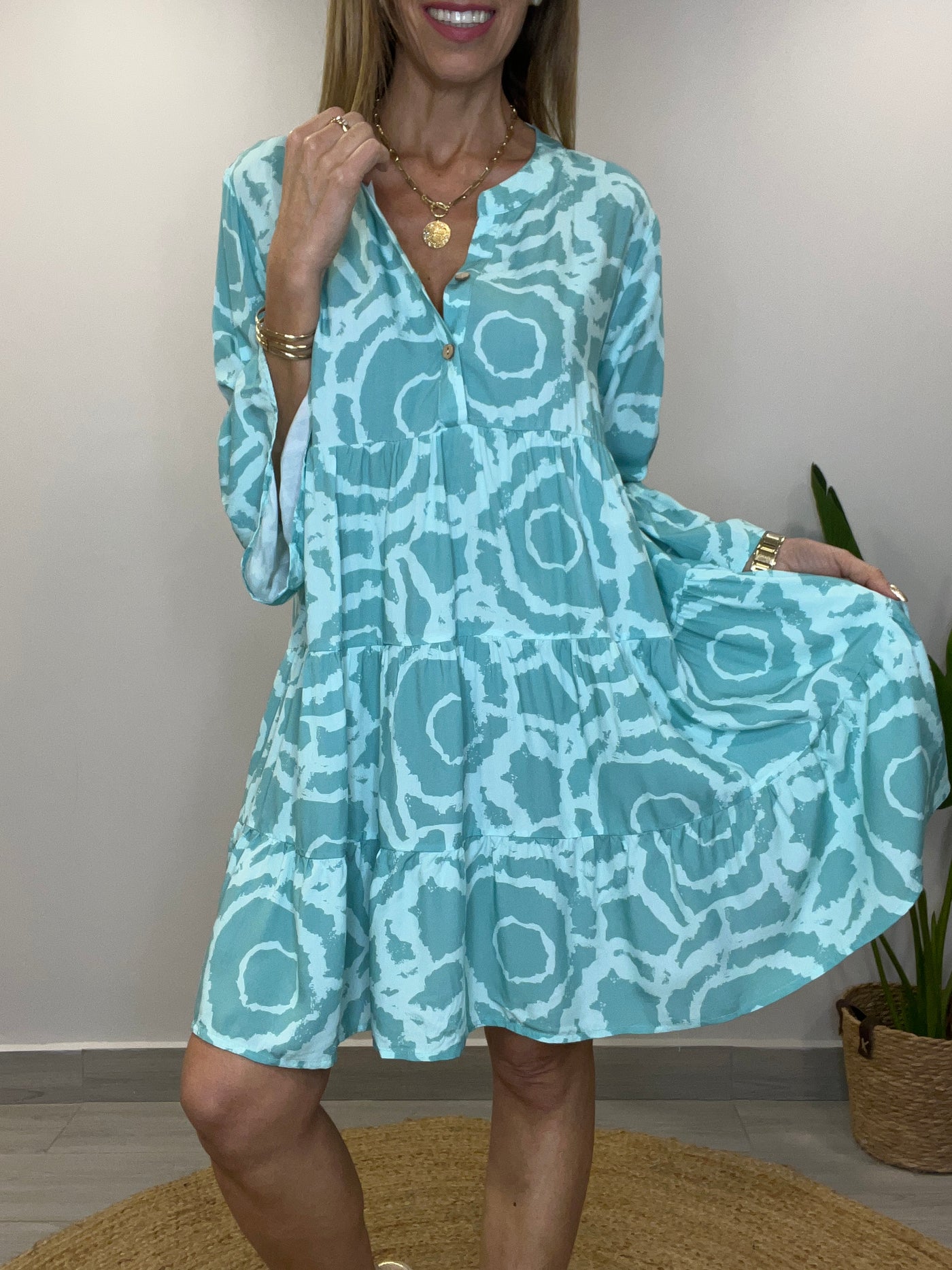 Vestido cancún Agua Marina