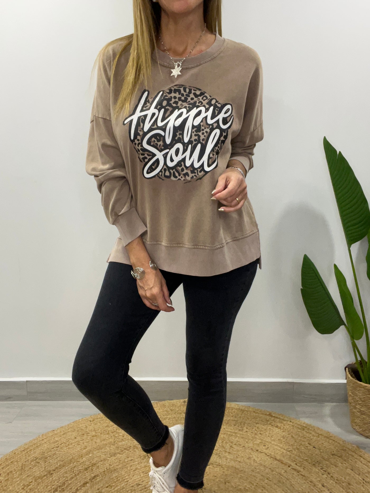 Polerón Hippie Soul Taupe