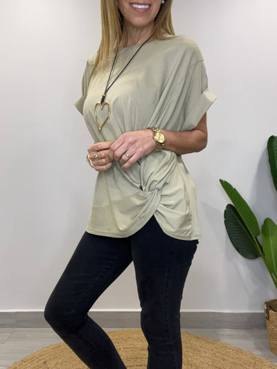 Polera Nudo Oliva