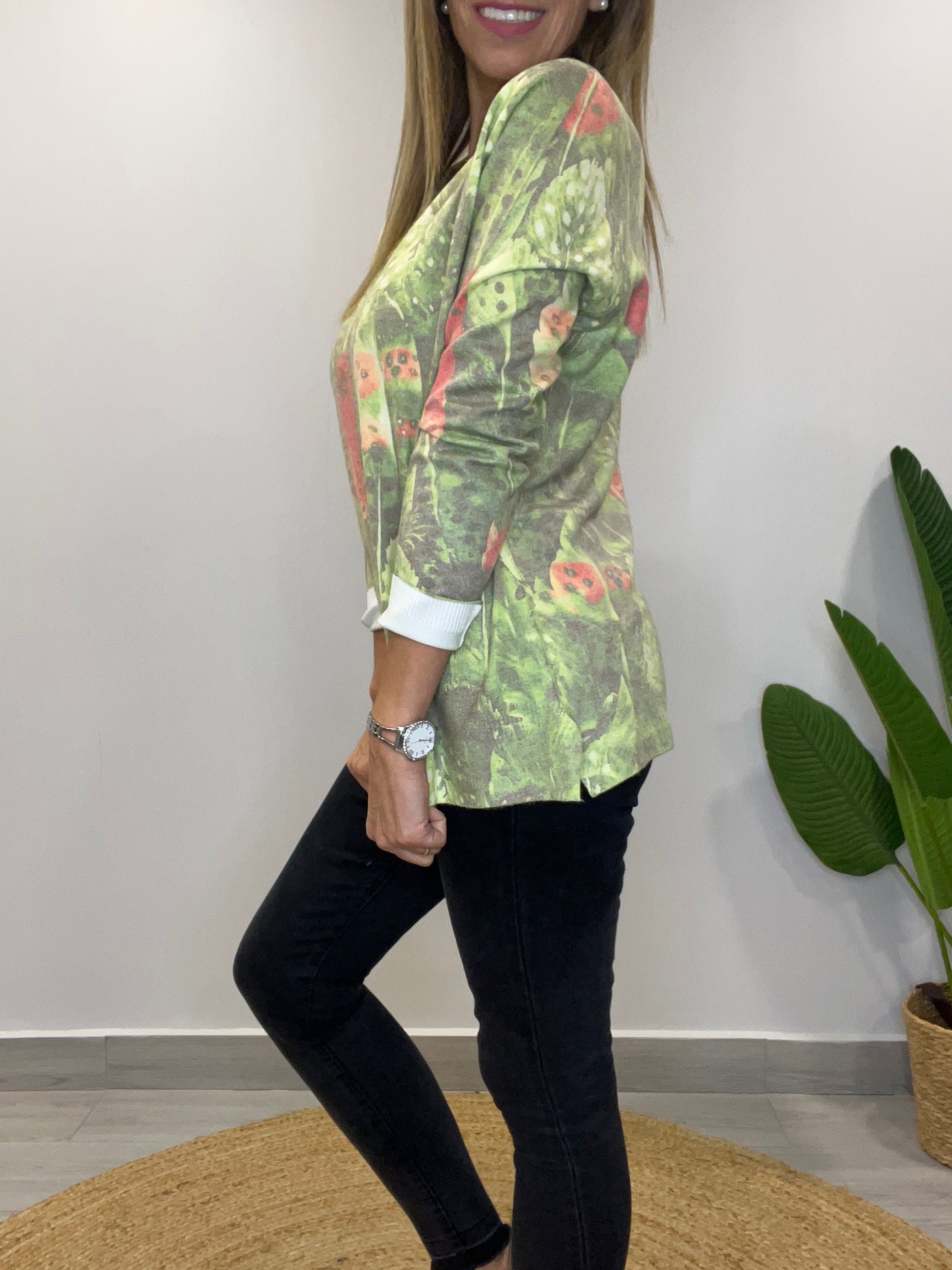 Sweater Pluma verde